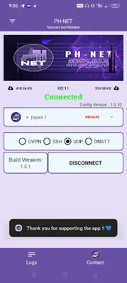 PH-NET VPN android App screenshot 1